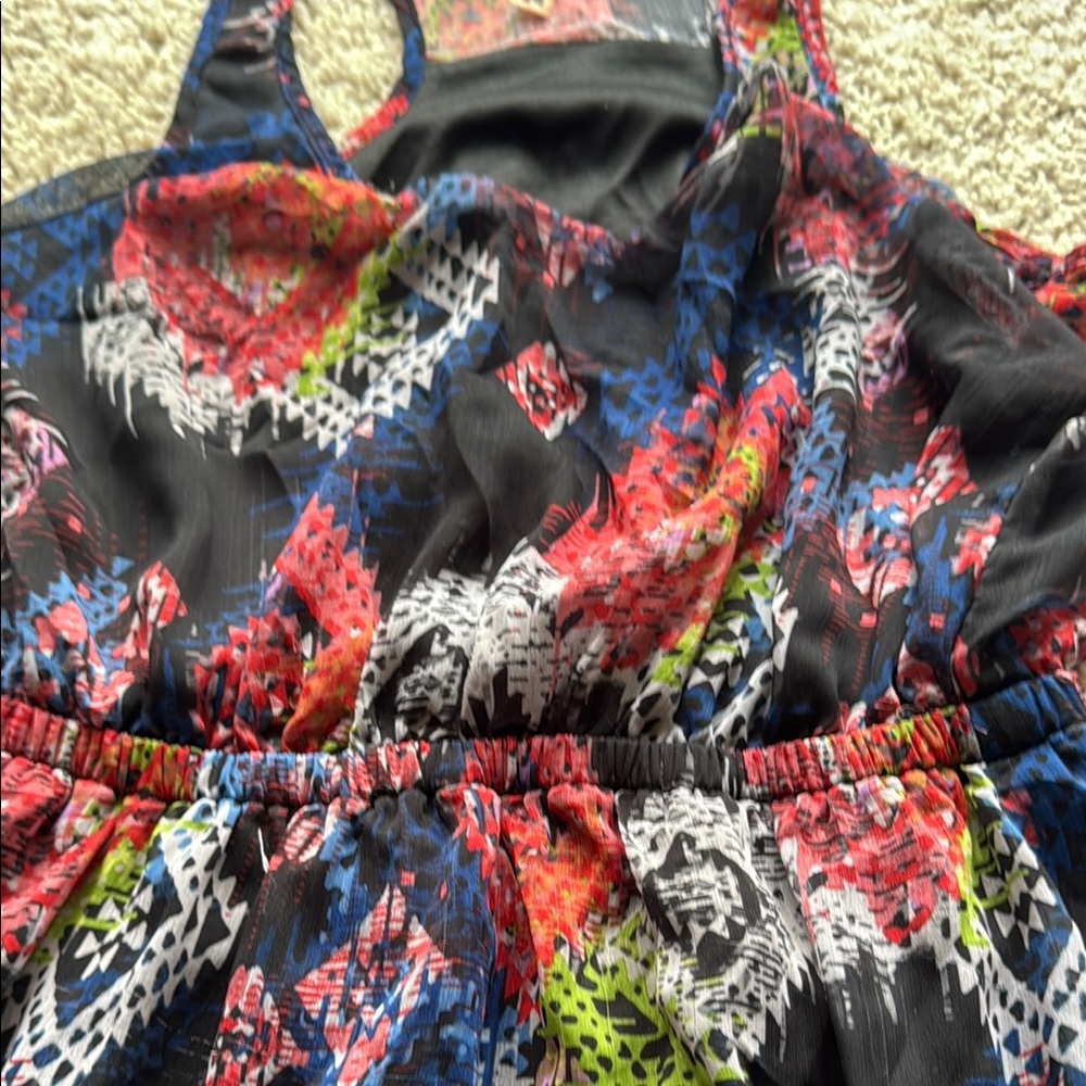 Eyeshadow L Multicolor Racerback Mini Dress - Picture 7 of 10